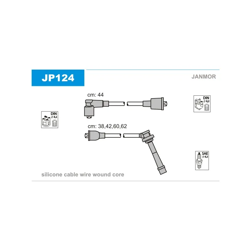 Kit de câbles d'allumage JANMOR JP124