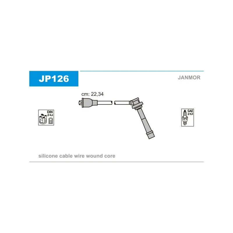 Kit de câbles d'allumage JANMOR JP126