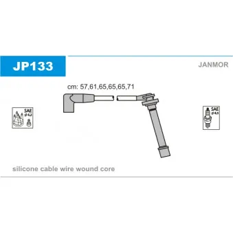 Kit de câbles d'allumage JANMOR JP133