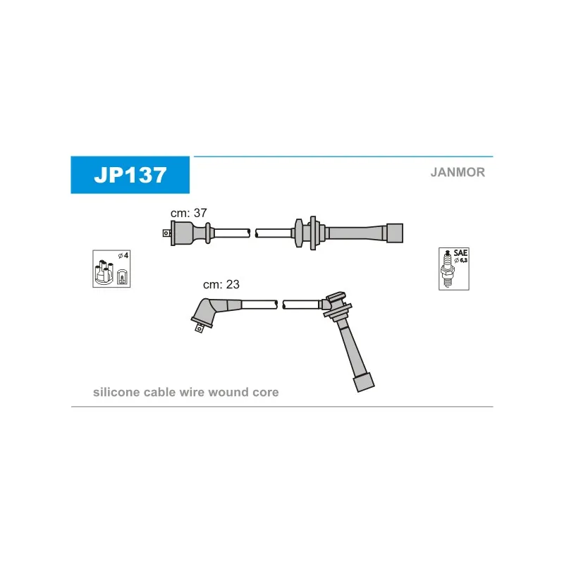 Kit de câbles d'allumage JANMOR JP137