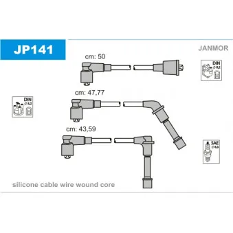 Kit de câbles d'allumage JANMOR JP141