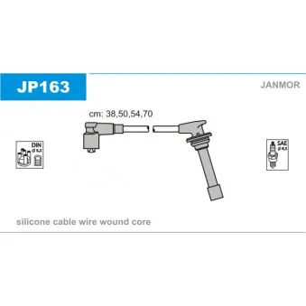 Kit de câbles d'allumage JANMOR JP163