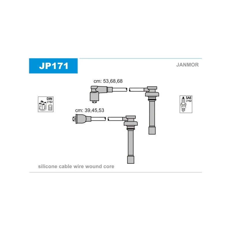 Kit de câbles d'allumage JANMOR JP171
