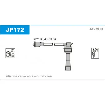 Kit de câbles d'allumage JANMOR JP172