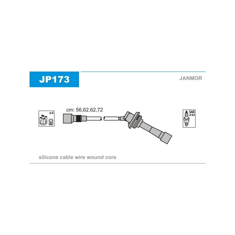 Kit de câbles d'allumage JANMOR JP173