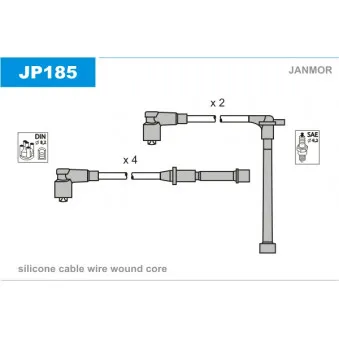Kit de câbles d'allumage JANMOR JP185