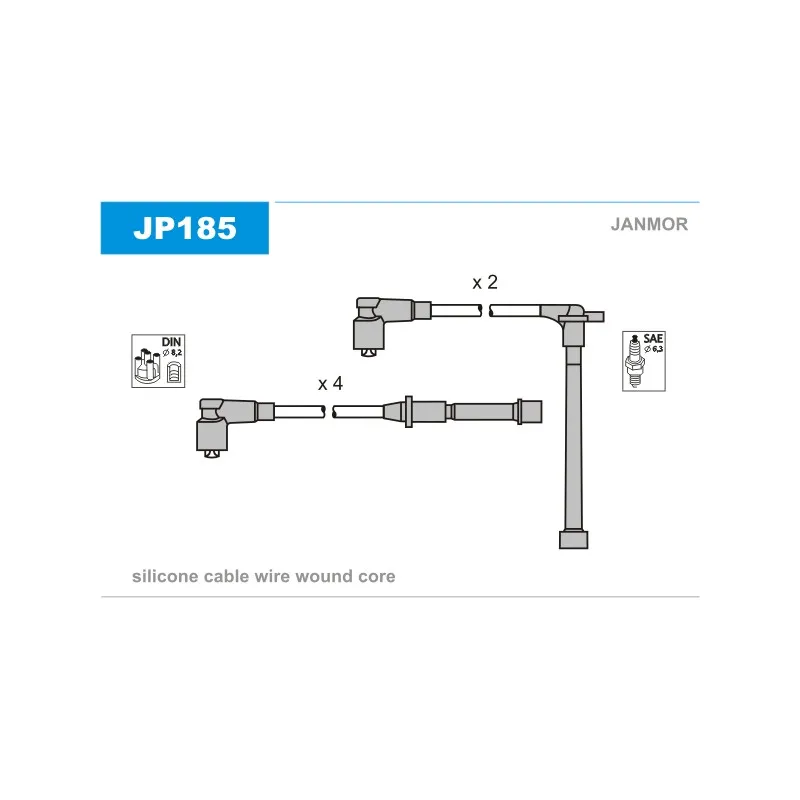 Kit de câbles d'allumage JANMOR JP185