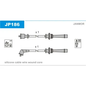 Kit de câbles d'allumage JANMOR JP186