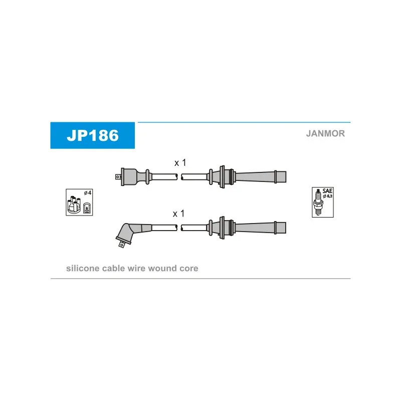 Kit de câbles d'allumage JANMOR JP186