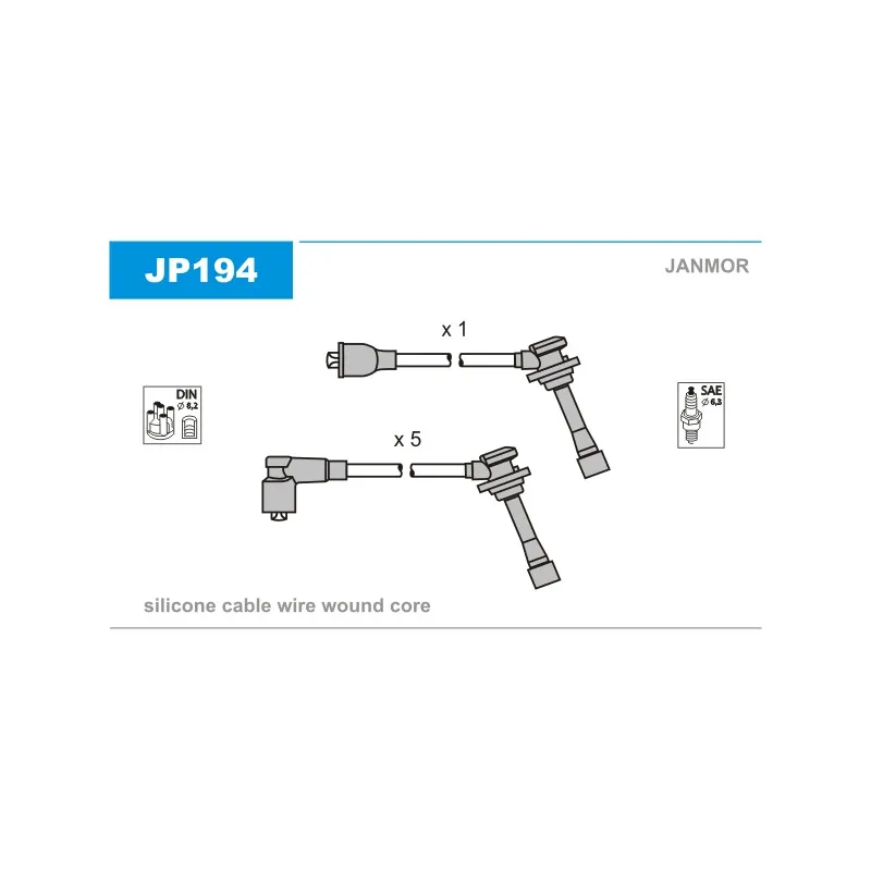 Kit de câbles d'allumage JANMOR JP194