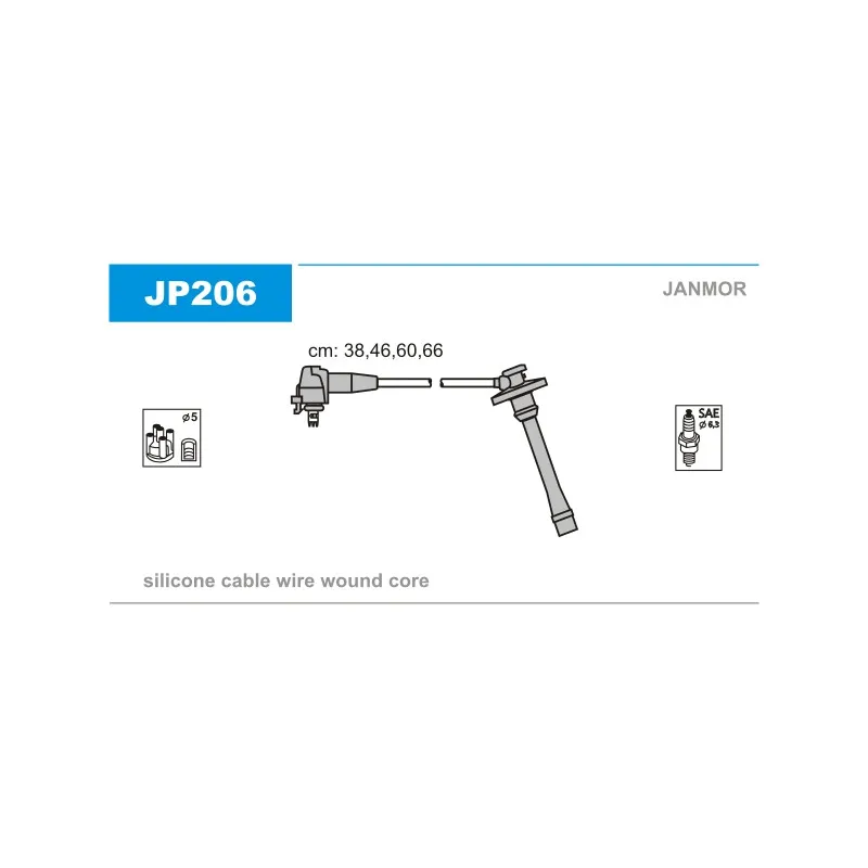 Kit de câbles d'allumage JANMOR JP206