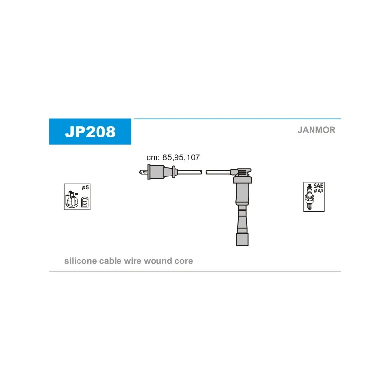 Kit de câbles d'allumage JANMOR JP208