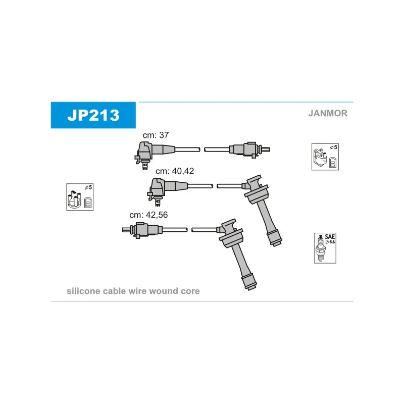 Kit de câbles d'allumage JANMOR JP213