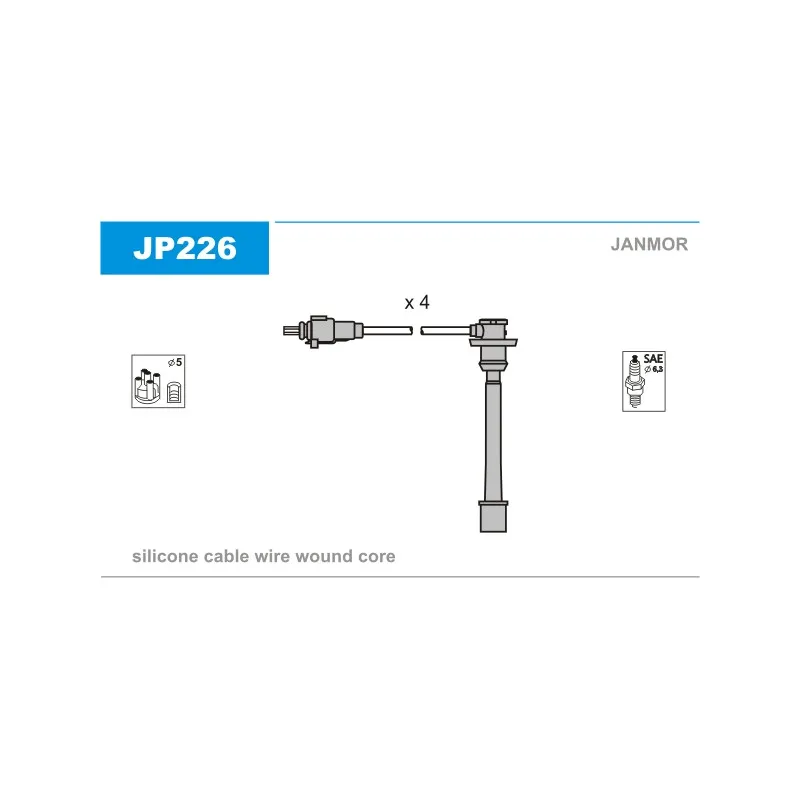 Kit de câbles d'allumage JANMOR JP226