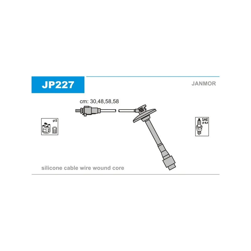 Kit de câbles d'allumage JANMOR JP227