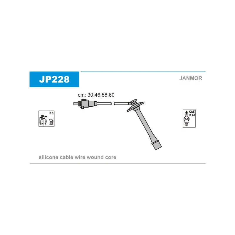 Kit de câbles d'allumage JANMOR JP228