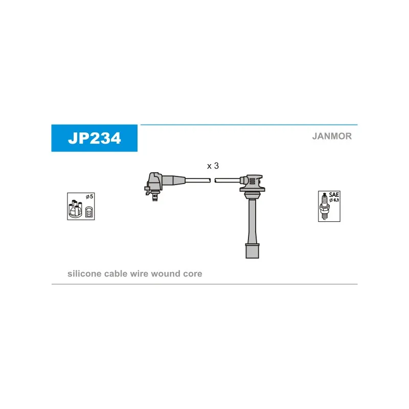 Kit de câbles d'allumage JANMOR JP234