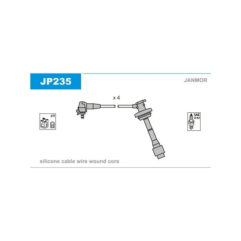 Kit de câbles d'allumage JANMOR JP235