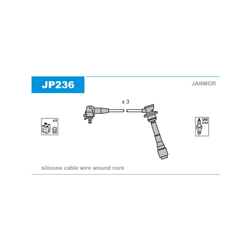 Kit de câbles d'allumage JANMOR JP236
