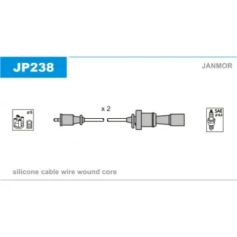 Kit de câbles d'allumage JANMOR JP238