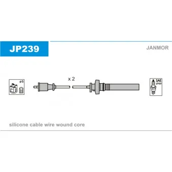 Kit de câbles d'allumage JANMOR JP239