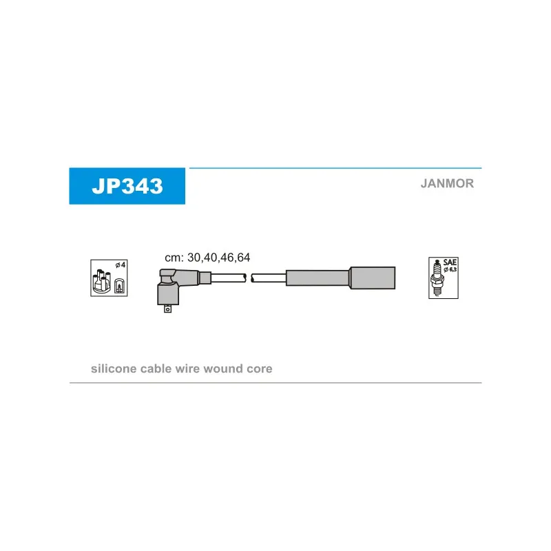 Kit de câbles d'allumage JANMOR JP343