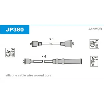 Kit de câbles d'allumage JANMOR JP380
