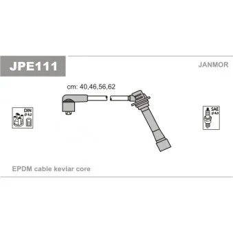 Kit de câbles d'allumage JANMOR JPE111