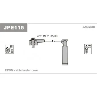Kit de câbles d'allumage JANMOR JPE115
