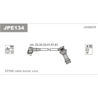 Kit de câbles d'allumage JANMOR JPE134
