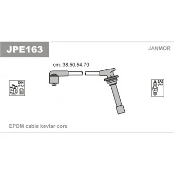 Kit de câbles d'allumage JANMOR JPE163