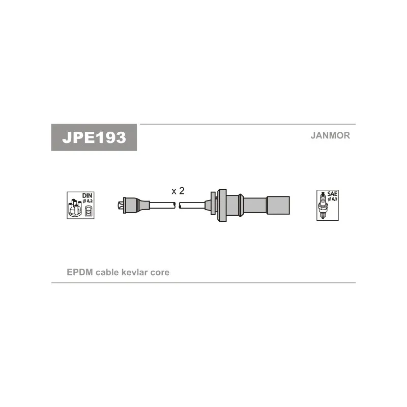 Kit de câbles d'allumage JANMOR JPE193