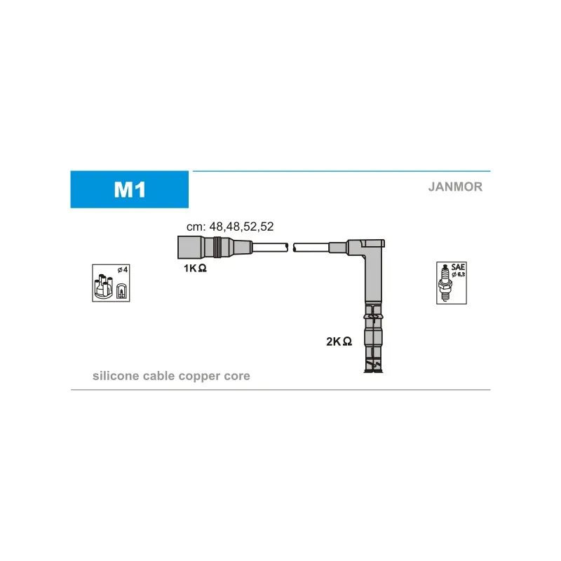 Kit de câbles d'allumage JANMOR M1