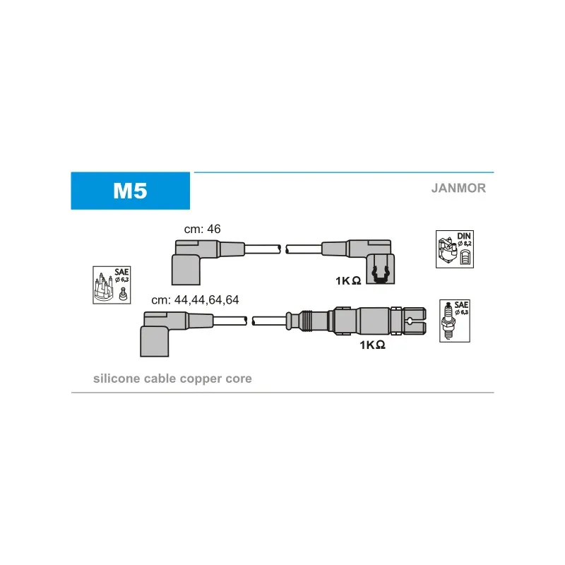 Kit de câbles d'allumage JANMOR M5