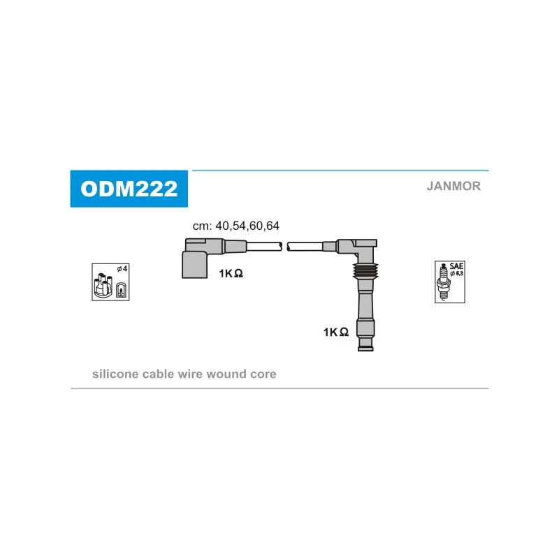 Kit de câbles d'allumage JANMOR ODM222