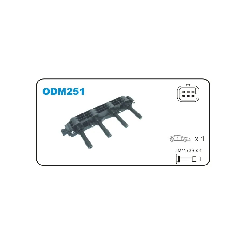 Bobine d'allumage JANMOR ODM251
