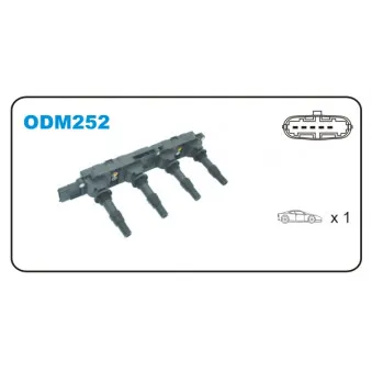 Bobine d'allumage JANMOR ODM252