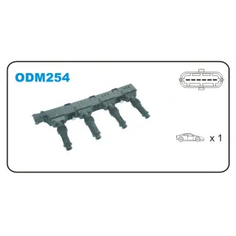 Bobine d'allumage JANMOR ODM254