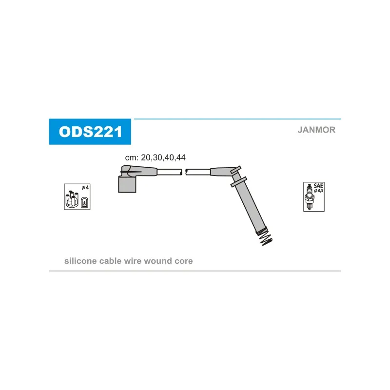 Kit de câbles d'allumage JANMOR ODS221