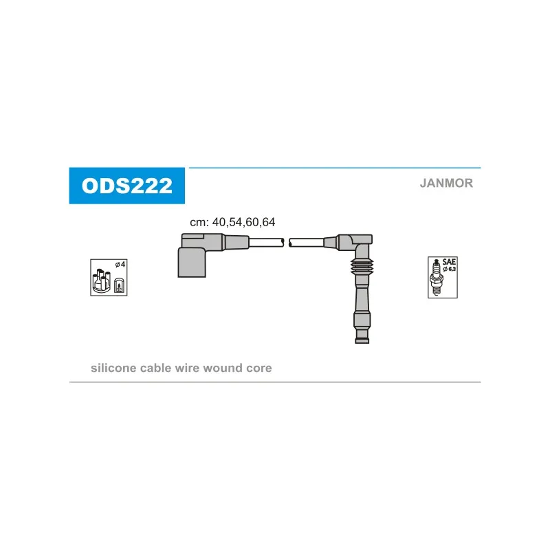 Kit de câbles d'allumage JANMOR ODS222