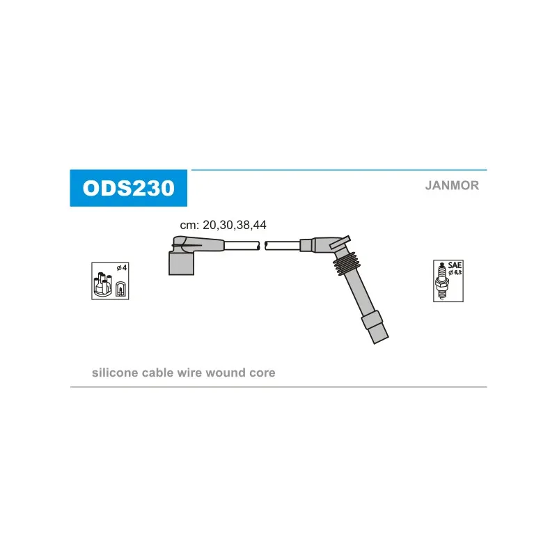 Kit de câbles d'allumage JANMOR ODS230