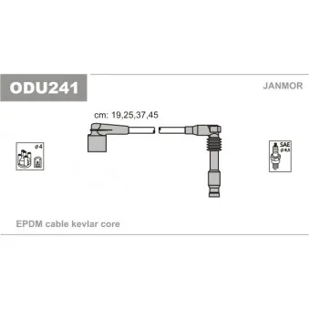 Kit de câbles d'allumage JANMOR ODU241