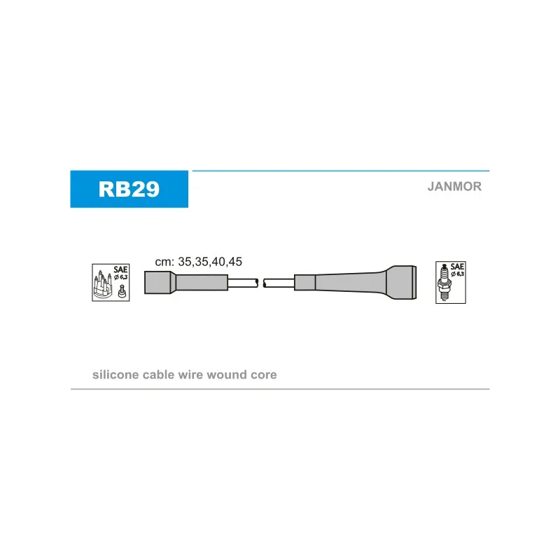 Kit de câbles d'allumage JANMOR RB29