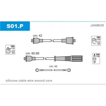 Kit de câbles d'allumage JANMOR S01.P