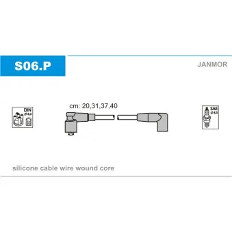 Kit de câbles d'allumage JANMOR S06.P