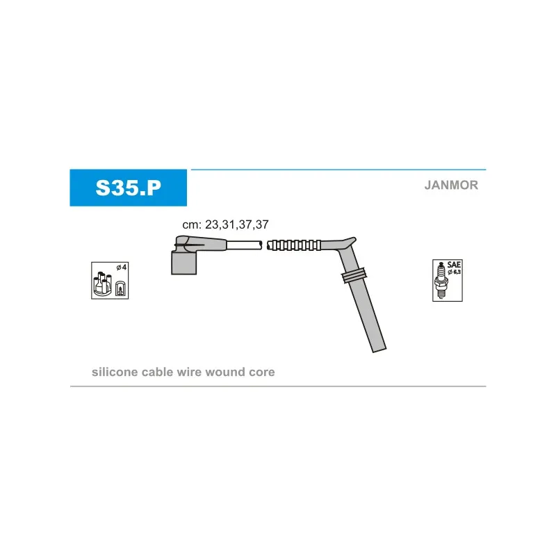 Kit de câbles d'allumage JANMOR S35.P