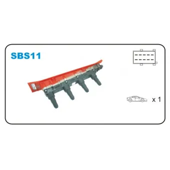 Bobine d'allumage JANMOR SBS11