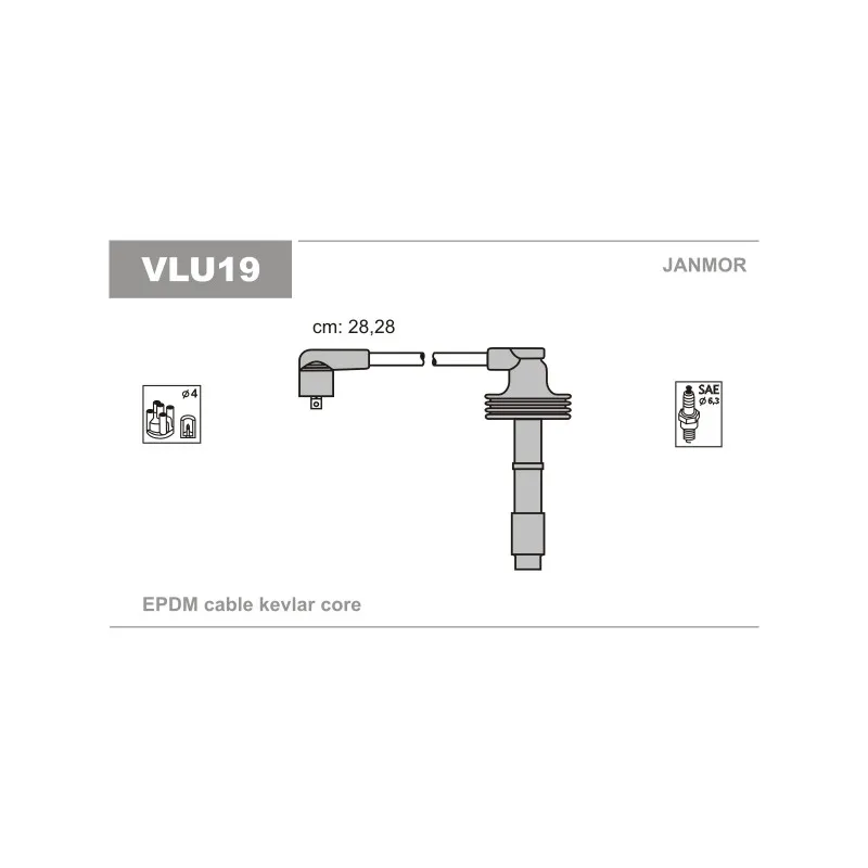 Kit de câbles d'allumage JANMOR VLU19
