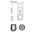 Ampoule, feu éclaireur de plaque PHILIPS 12061CP - Visuel 3