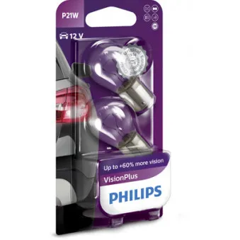 Lot de 2 ampoules, feu clignotant PHILIPS 12498VPB2